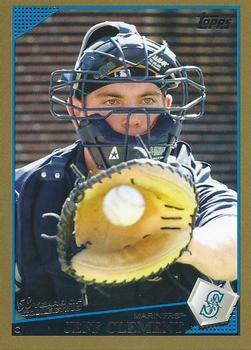 2009 Topps - Gold #448 Jeff Clement Front