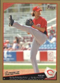 2009 Topps - Gold #513 Bronson Arroyo Front