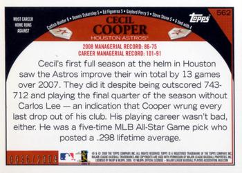2009 Topps - Gold #562 Cecil Cooper Back