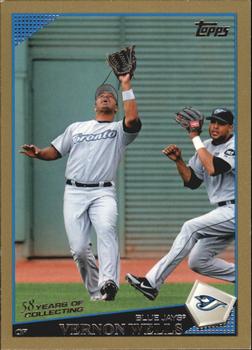 2009 Topps - Gold #595 Vernon Wells Front