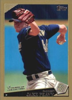 2009 Topps - Gold #600 Jake Peavy Front