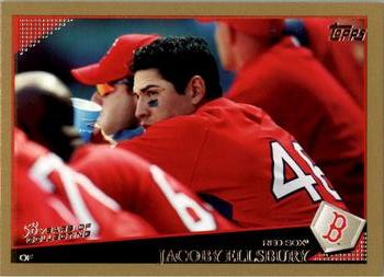 2009 Topps - Gold #660 Jacoby Ellsbury Front