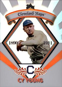 2009 Topps - Legends Chrome Platinum Refractor #PR-16 Cy Young Front