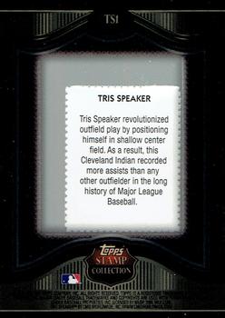 2009 Topps - Legends of the Game Framed Stamps #TS1 Tris Speaker Back
