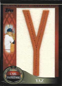 2009 Topps - Legends of the Game Nickname Letter Patch #LGCP-CMY Carl Yastrzemski Front