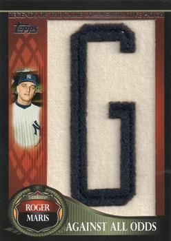 2009 Topps - Legends of the Game Nickname Letter Patch #LGCP-RM Roger Maris Front