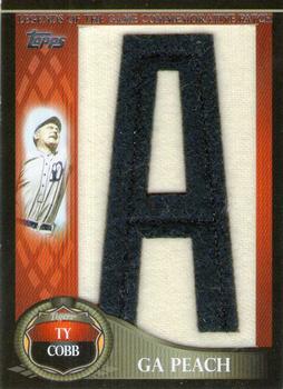 2009 Topps - Legends of the Game Nickname Letter Patch #LGCP-TC Ty Cobb Front