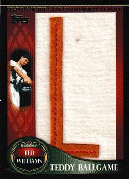 2009 Topps - Legends of the Game Nickname Letter Patch #LGCP-TW Ted Williams Front