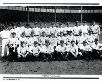 2003 NY Daily News/Kodak Yankees WS Champions #1 1923 New York Yankees Back