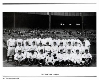 2003 NY Daily News/Kodak Yankees WS Champions #2 1927 New York Yankees Back