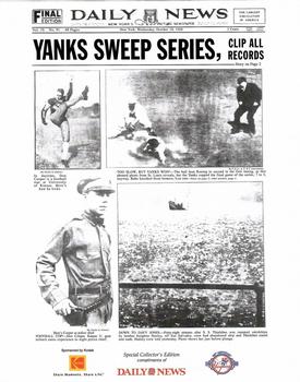 2003 NY Daily News/Kodak Yankees WS Champions #3 1928 New York Yankees Front