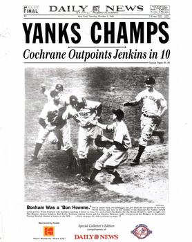 2003 NY Daily News/Kodak Yankees WS Champions #9 1941 New York Yankees Front