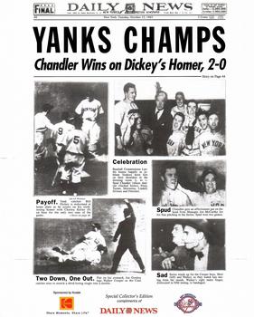 2003 NY Daily News/Kodak Yankees WS Champions #10 1943 New York Yankees Front