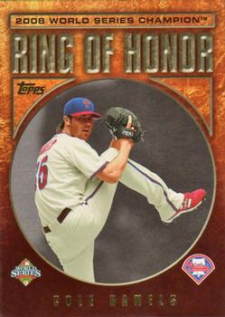 2009 Topps - Ring of Honor #RH4 Cole Hamels Front