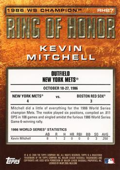 2009 Topps - Ring of Honor #RH27 Kevin Mitchell Back