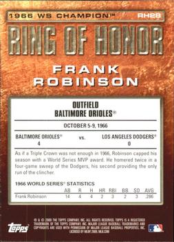 2009 Topps - Ring of Honor #RH28 Frank Robinson Back