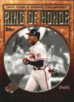 2009 Topps - Ring of Honor #RH60 David Justice Front