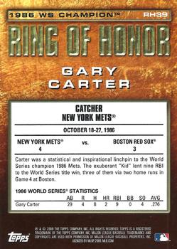2009 Topps - Ring of Honor #RH39 Gary Carter Back