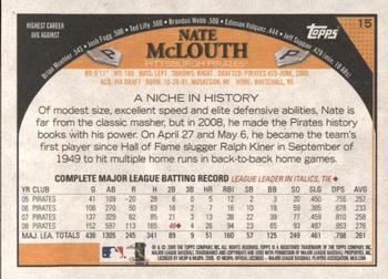 2009 Topps - Retro Gray Back #15 Nate McLouth Back