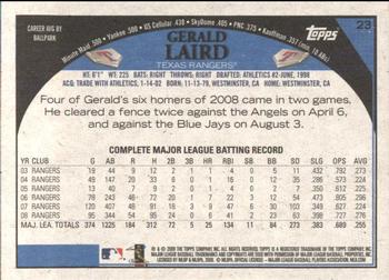 2009 Topps - Retro Gray Back #23 Gerald Laird Back