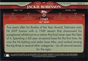 2009 Topps - Legends of the Game Gold (Target) #LLG-2 Jackie Robinson Back