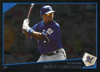 2009 Topps - Black #162 Mike Cameron Front