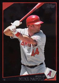 2009 Topps - Black #48 Mike Napoli Front