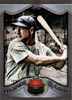 2009 Topps - Legends of the Game Platinum (Wal-Mart) #LLP-15 Lou Gehrig Front