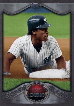 2009 Topps - Legends of the Game Platinum (Wal-Mart) #LLP-22 Rickey Henderson Front