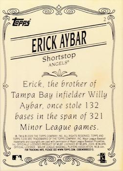 2009 Topps 206 - Bronze #2 Erick Aybar Back