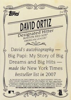 2009 Topps 206 - Bronze #24 David Ortiz Back