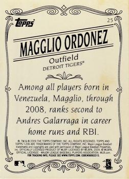 2009 Topps 206 - Bronze #25 Magglio Ordonez Back