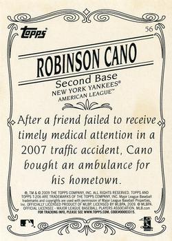 2009 Topps 206 - Bronze #56 Robinson Cano Back
