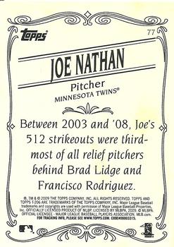 2009 Topps 206 - Bronze #77 Joe Nathan Back