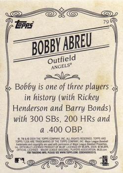 2009 Topps 206 - Bronze #79 Bobby Abreu Back