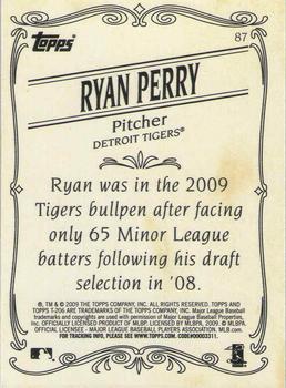2009 Topps 206 - Bronze #87 Ryan Perry Back
