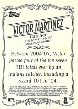 2009 Topps 206 - Bronze #93 Victor Martinez Back