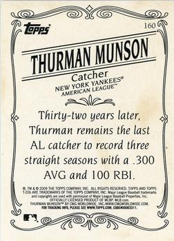 2009 Topps 206 - Bronze #160 Thurman Munson Back