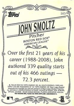 2009 Topps 206 - Bronze #165 John Smoltz Back