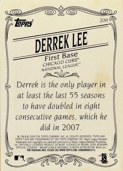 2009 Topps 206 - Bronze #208 Derrek Lee Back