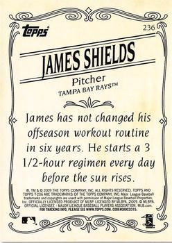 2009 Topps 206 - Bronze #236 James Shields Back