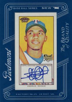 2009 Topps 206 - Mini Framed Autograph #FMA-4 Elvis Andrus Front