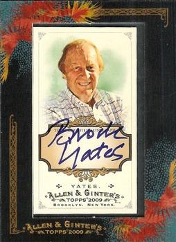 2009 Topps Allen & Ginter - Autographs #AGA-BY Brock Yates Front