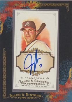2009 Topps Allen & Ginter - Autographs #AGA-JF Jeff Francoeur Front