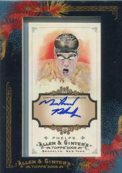 2009 Topps Allen & Ginter - Autographs #AGA-MP1 Michael Phelps Front