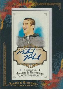 2009 Topps Allen & Ginter - Autographs #AGA-MP4 Michael Phelps Front