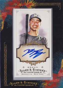 2009 Topps Allen & Ginter - Autographs #AGA-RB Ryan Braun Front