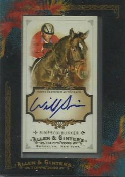 2009 Topps Allen & Ginter - Autographs #AGA-WS Will Simpson / Archie Bunker Front