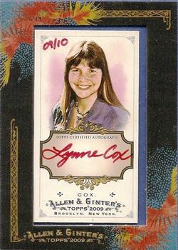 2009 Topps Allen & Ginter - Autographs Red Ink #AGA-LC Lynne Cox Front