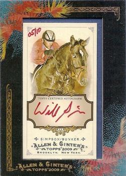2009 Topps Allen & Ginter - Autographs Red Ink #AGA-WS Will Simpson / Archie Bunker Front